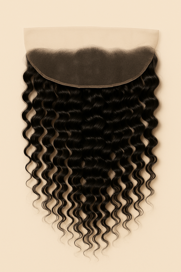 Virgin Brazilian Deep Wave Standard Lace Frontal — product view