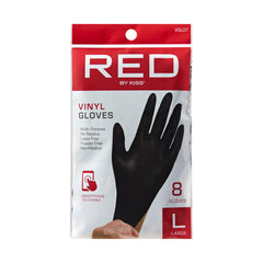 Black Vinyl Gloves 8pcs