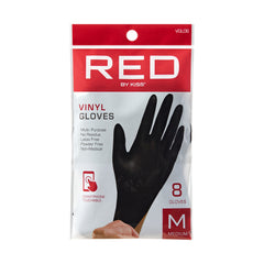 Black Vinyl Gloves 8pcs