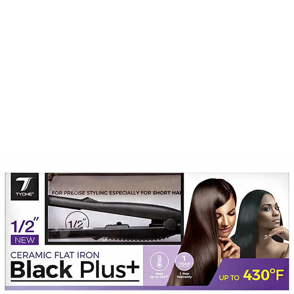 TYCHE BLACK PLUS FLAT IRON 1.0