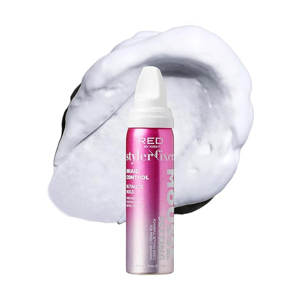 Red by Kiss Setting Mousse Braid Frizz Control