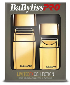 Babyliss Pro LimitedFX Single & Double Foil Shaver Set Gold -
