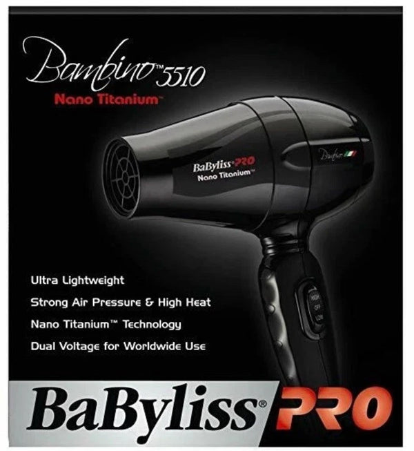 BABYLISS PRO Nano Titanium 5510 Bambino Compact Dryer