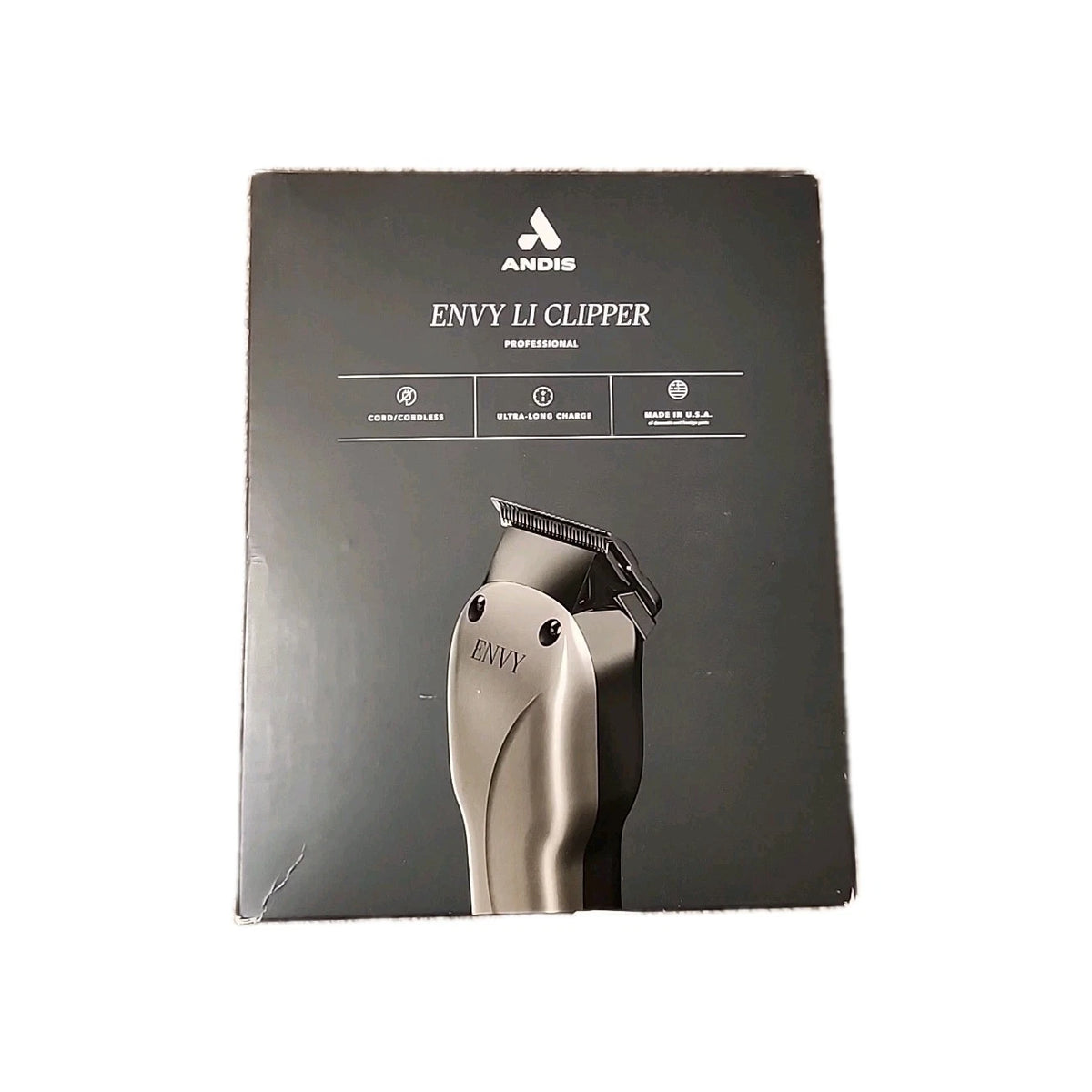 Andis Cordless Envy Li Adjustable Blade Clipper  Silver