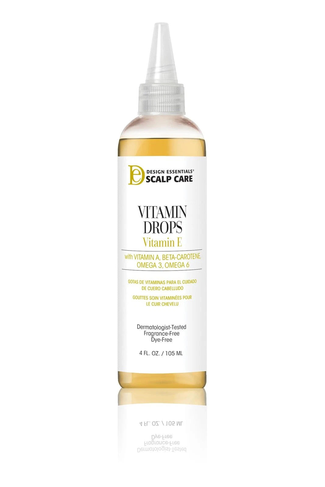 Design Essentials Scalp Care Vitamin Drops Lightweight Nourishing Oil 4 Fl Oz