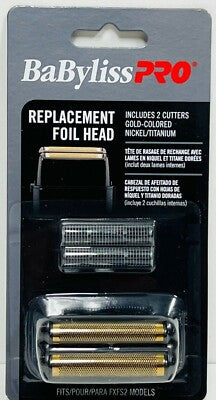 BaByliss PRO FXRF2B Replacement Shaver Foil Head & Cutter Black Fits