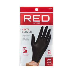 Black Vinyl Gloves 8pcs