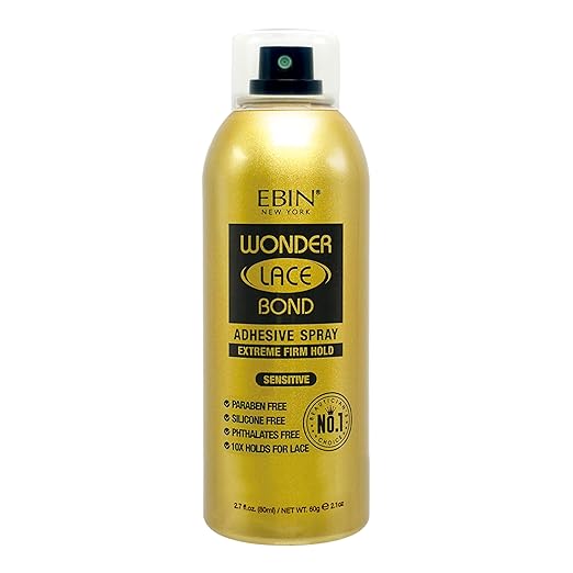 Adhesive Spray - Sensitive Long Lasting Formula with Protecting Edges Lace Front Wig Bond