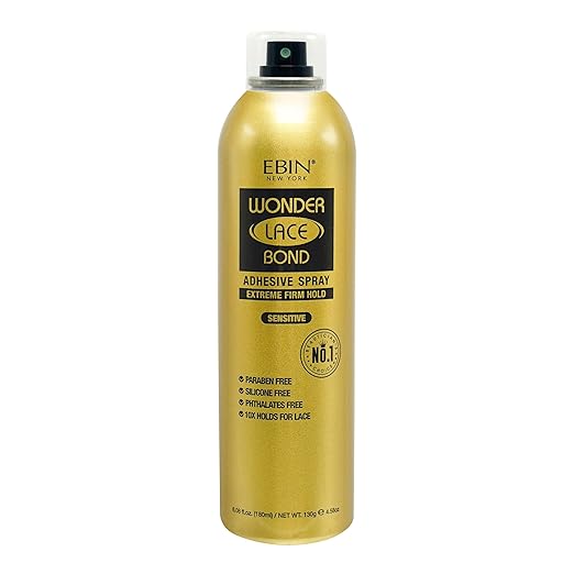 Adhesive Spray - Sensitive Long Lasting Formula with Protecting Edges Lace Front Wig Bond — product view