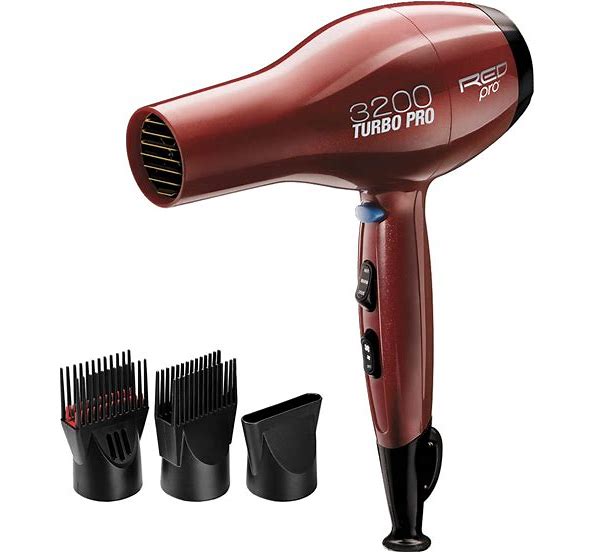 RED PRO 3200 Turbo Pro Detangler AC Hair Dryer, 3 Heat/2 Speed Settings