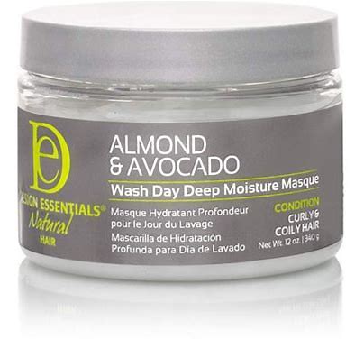 Design Essentials Natural Almond & Avocado Wash Day Deep Moisture Masque, 12 Ounce