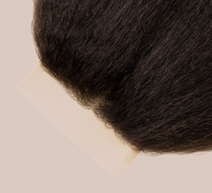 Virgin Peruvian Kinky Straight 4” x 4” Standard Lace Closure