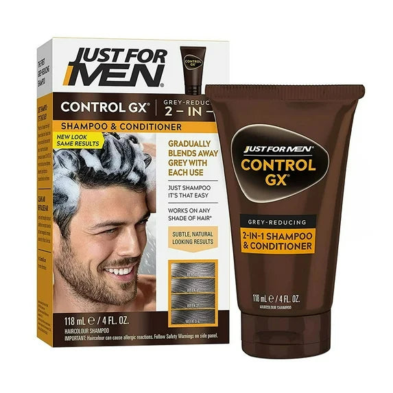 ust For Men Control GX Gradual Gray Reduction 2-in-1 Shampoo Plus Conditioner