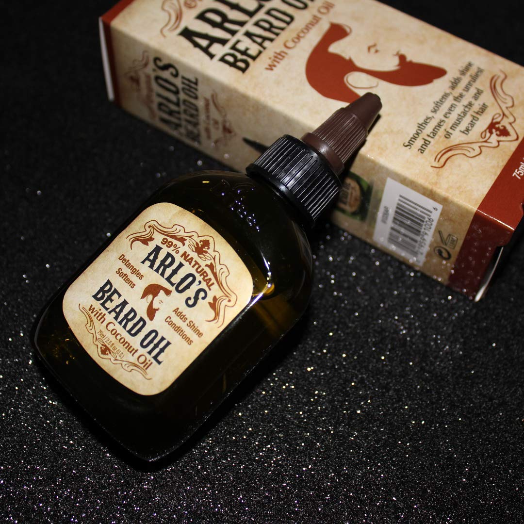 Arlo's 99% Natural Original Beard Oil, Pro-growth Growth Enhancer, 2.5 Fluid Ounce Find Your New Look Today!