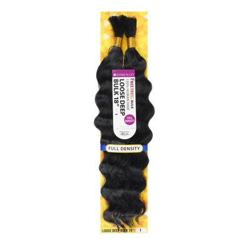 SHAKE-N-GO 100% HUMAN HAIR - FREETRESS - LOOOSE DEEP BULK 18
