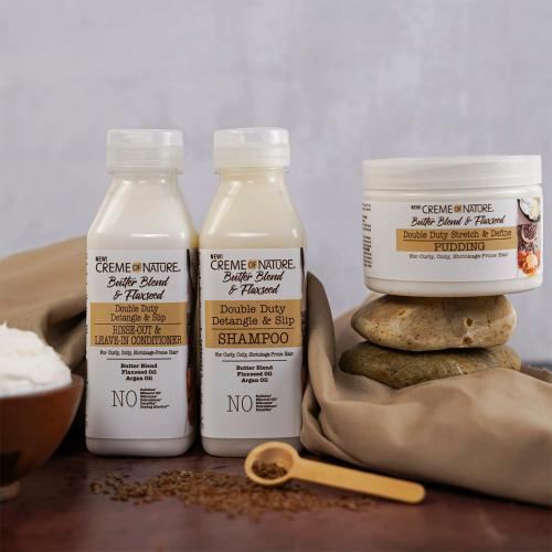 Creme Of Nature Butter Blend & Flaxseed Double Duty Stretch & Define Pudding 11.5oz Find Your New Look Today!