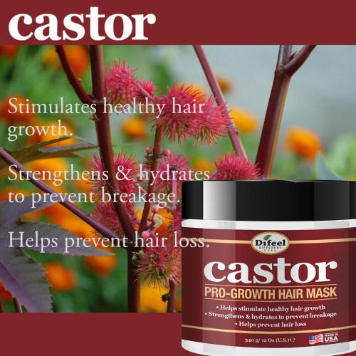 Difeel Castor Pro-Growth Hair Mask 12oz Find Your New Look Today!