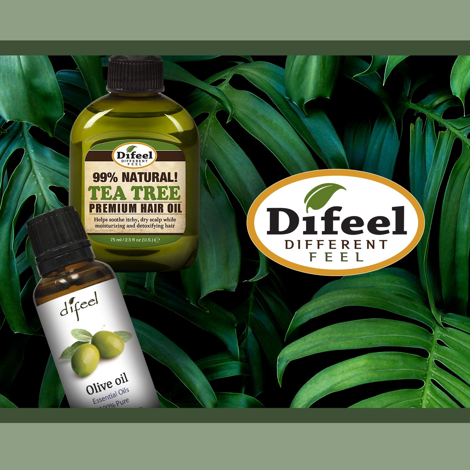 Difeel Hemp 99% Natural Hemp Hair Oil - Strengthen 2.5 ounce Find Your New Look Today!