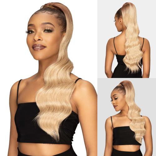 Janet Collection Human Hair Prime Unimix Ponytail Remy Illusion Pony Topaz Find Your New Look Today!