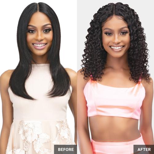 Janet Collection Natural Virgin Remy Indian Hair HD Swiss Lace Front Wig Luscious Wet N Wavy Deep Find Your New Look Today!