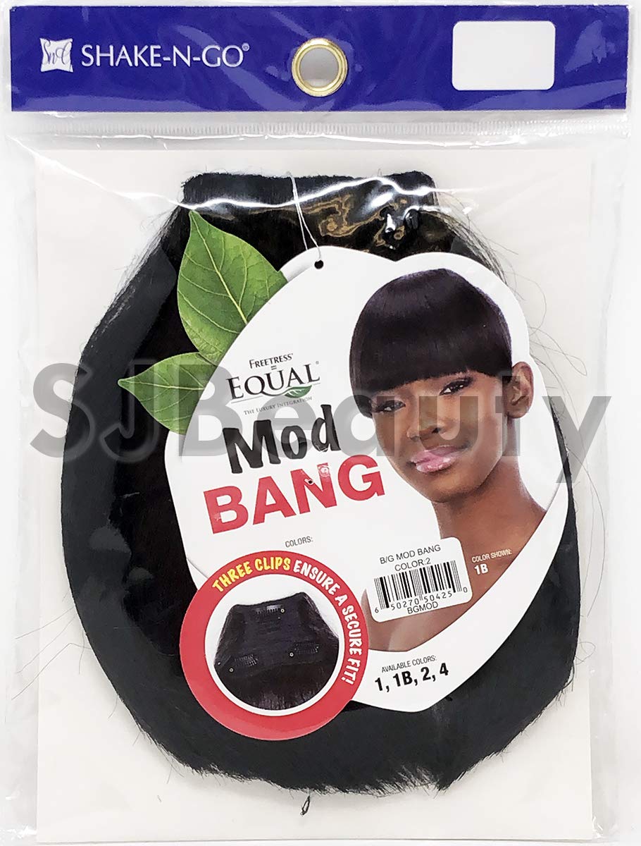 MOD BANG (1B Off Black) - Freetress Equal Synthetic Clip-In Hair Piece Find Your New Look Today!