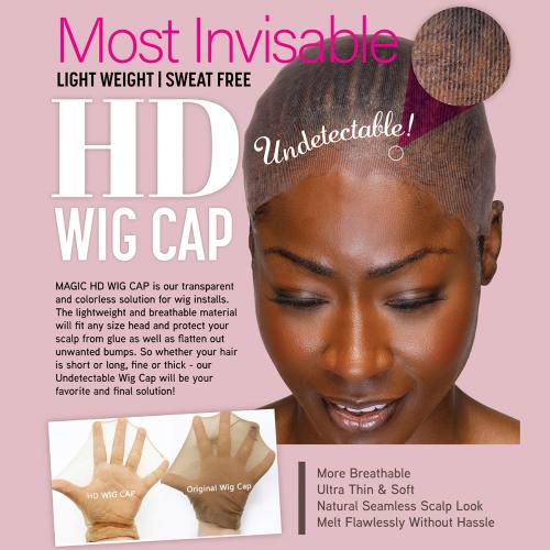 Magic Collection HD Undetectable Wig Cap 2pcs — product view