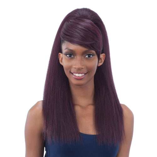 ModelModel Synthetic Hair Ponytail and Swoop Side Bang Yaky Straight 2Pcs Find Your New Look Today!