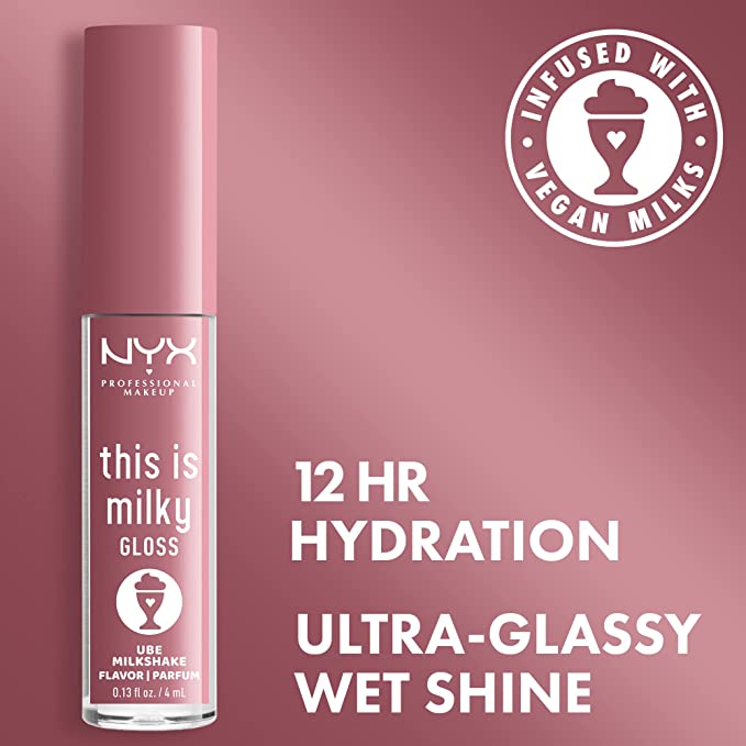 NYX PROFESSIONAL MAKEUP This Is Milky Gloss, Lip Gloss with 12 Hour Hydration, Vegan Find Your New Look Today!