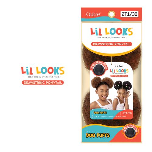 Outre Drawstring Ponytail Lil Looks Duo Puffs Find Your New Look Today!