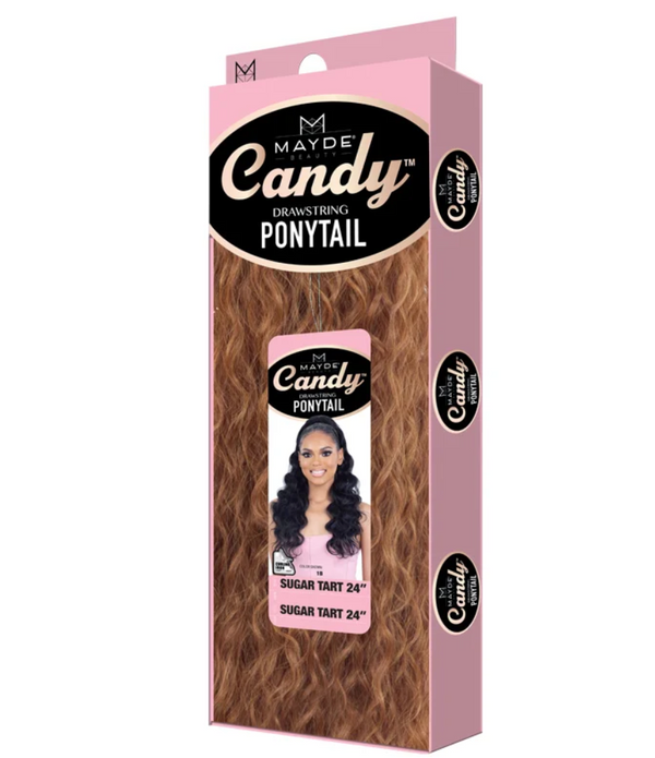 MAYDE BEAUTY CANDY DRAWSTRING PONYTAIL - SUGAR TART 24