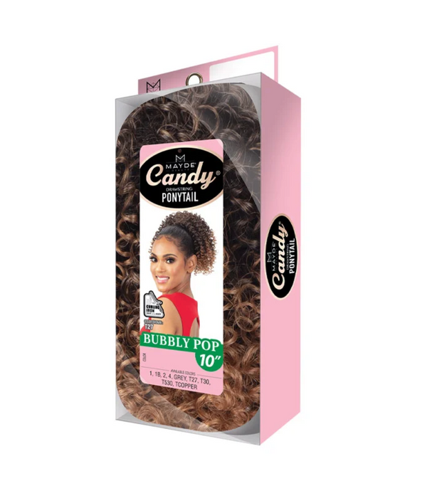 MAYDE BEAUTY CANDY DRAWSTRING PONYTAIL - BUBBLY POP 10