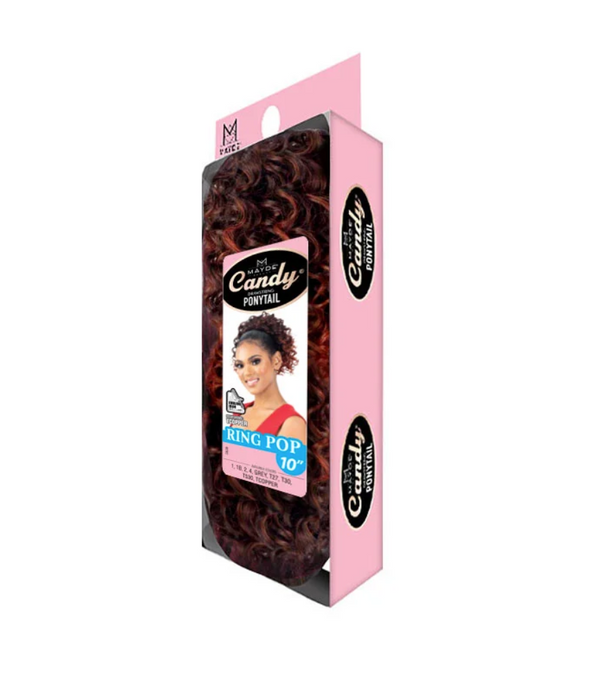 MAYDE BEAUTY CANDY DRAWSTRING PONYTAIL - RING POP 10