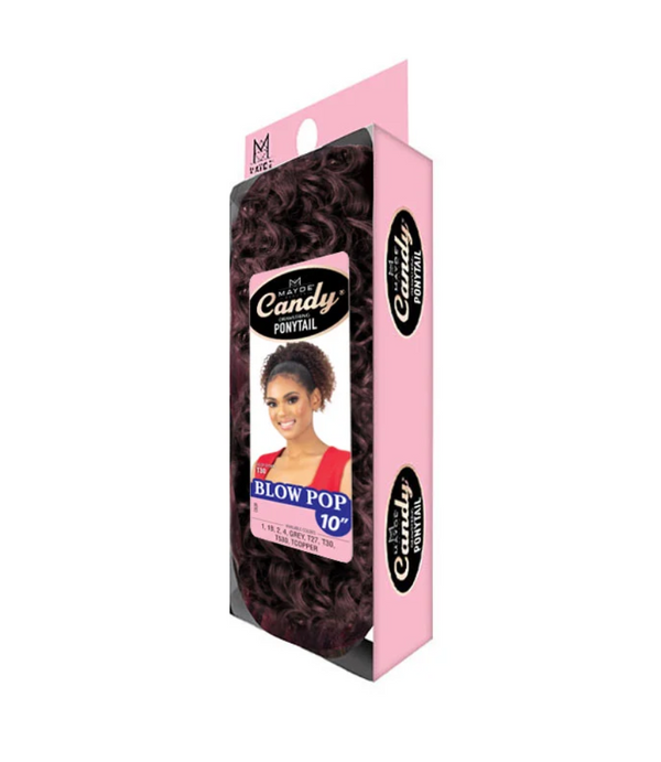 MAYDE BEAUTY CANDY DRAWSTRING PONYTAIL - BLOW POP 10