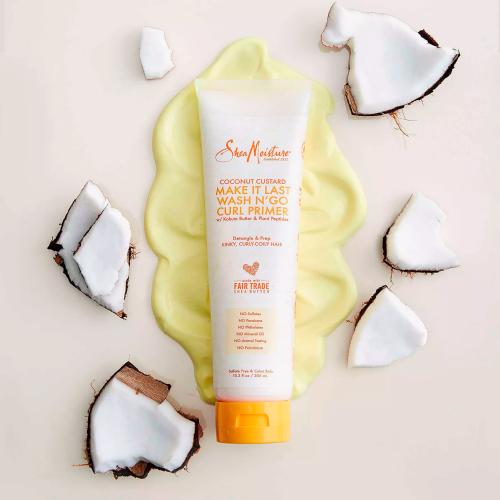 Shea Moisture Coconut Custard Make It Last Wash N'Go Curl Primer 10.3oz Find Your New Look Today!