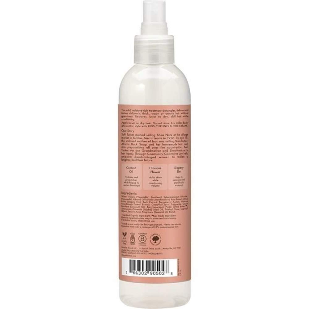 Shea Moisture Kids Extra-Moisturizer Detangler, Coconut & Hibiscus, multi, 8 Fl Oz (Pack of 1) Find Your New Look Today!