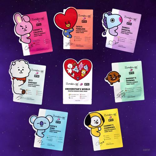 The Creme Shop BT21 Universtars World Printed Essence Sheet Mask Find Your New Look Today!