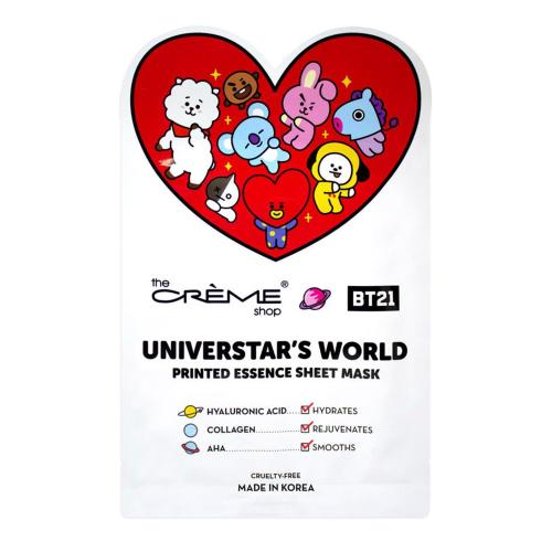 The Creme Shop BT21 Universtars World Printed Essence Sheet Mask Find Your New Look Today!