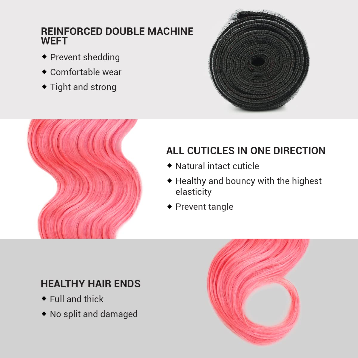 Uniq Hair 9A Brazilian Natural Body wave Bundle with Closure Virgin Unprocessed Human Hair HD Swiss Lace Transparent Frontal Hand tied Wefts Extensions Pre-Colored Weaves Find Your New Look Today!