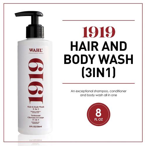 Wahl 1919 3-In-1 Hair & Body Wash 8oz / 236ml Find Your New Look Today!