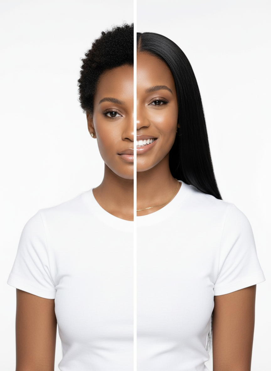 Before and after transformation